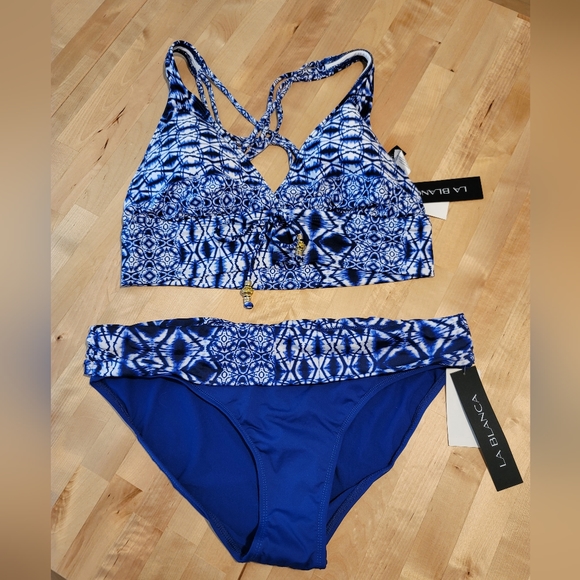 La Blanca Ikat Print 2-Piece Bikini Set Size 12 - Picture 1 of 7
